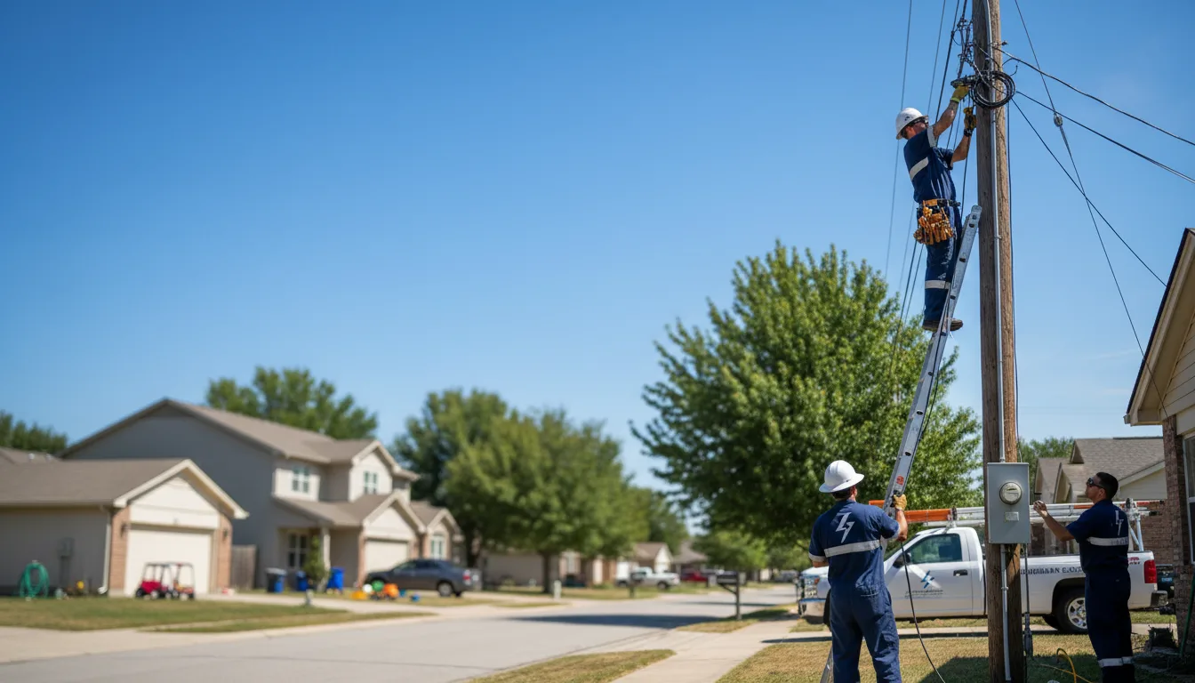 Residential electrician providing installation services in Ridgeville, IN